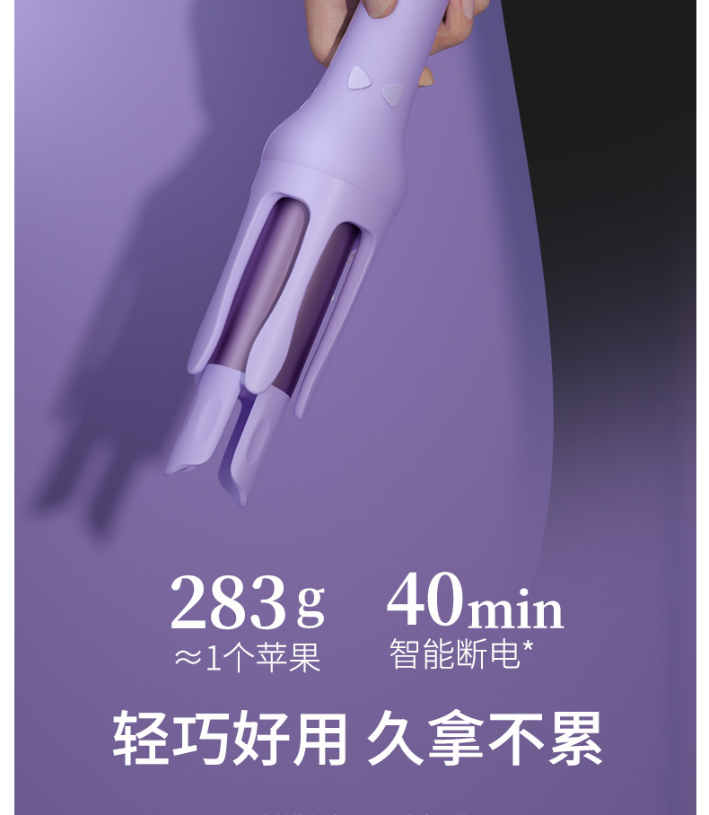 志高全自动卷发棒神器懒人不伤发电动大波浪宿舍持久定型32mm跨境详情20