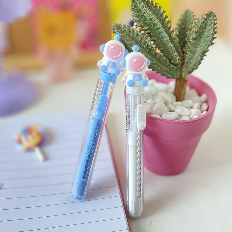 太空人橡皮擦卡通创意儿童小礼品少屑干净无痕小学生推拉橡皮批发详情2