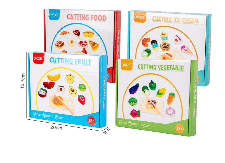 木质过家家仿真食物水果蔬菜切切乐切切看宝宝厨房木制儿童玩具详情15