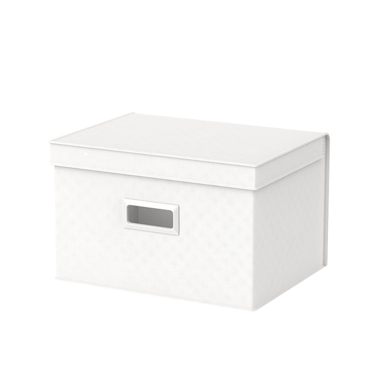 家用布艺大容量带盖收纳盒折叠衣物整理箱零食玩具收纳箱详情1