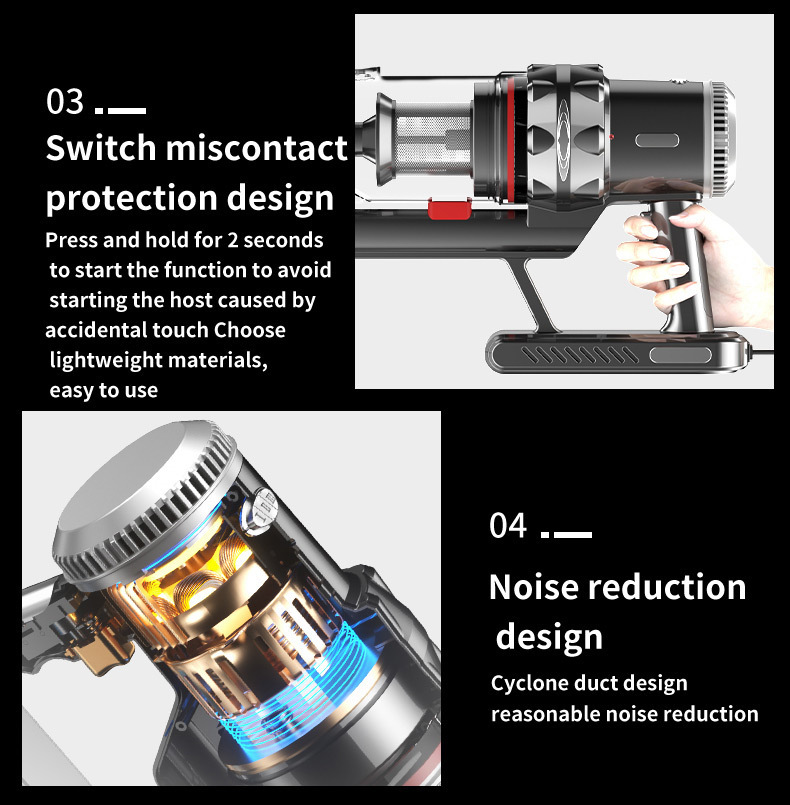 Cross-border SOKANY3378 VACUUM CLEANER, vertical handheld multi-functional wired Vacuum cleaner pic 8
