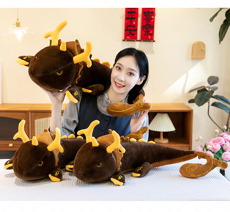 游戏周边仙祖法蜕毛绒玩具公仔长条抱枕钟离神龙布娃娃跨境爆款详情2
