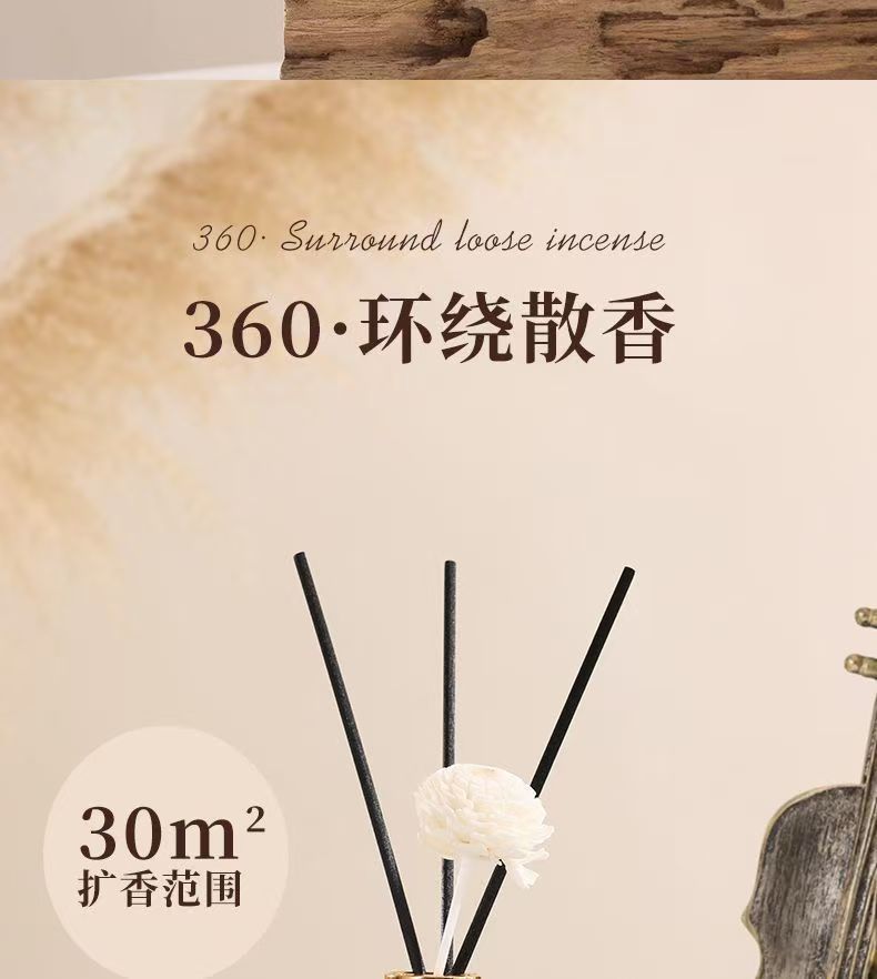 正品UT天然植物香薰栀子花香无火香氛客厅厕所除异味空气清新剂详情12