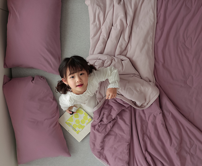 Simple Japanese Muji soft knitted cotton Tianzhu cotton quality two-color summer cool quilt, machine washable, water-washable air-conditioned quilt pic 20