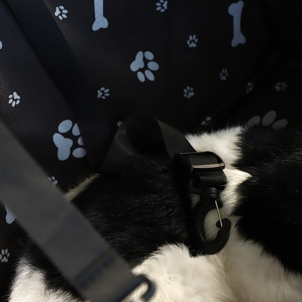 Rongka Pet Cross-border Car Pet Bag, Cute Printed Portable Pet Bag, Oxford Cloth Car Pad Pet Hanging Bag, Pet Travel Bag pic 5