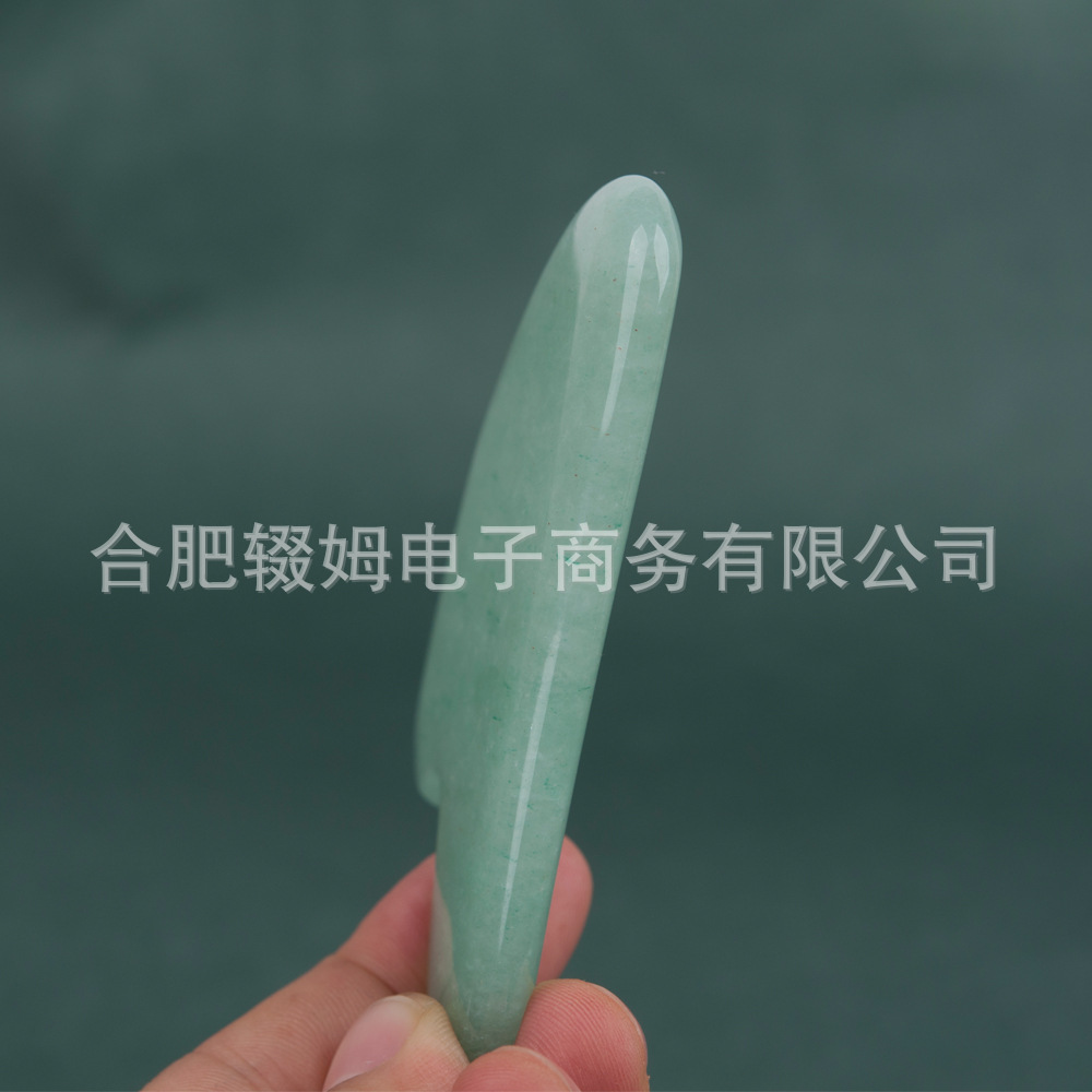 玉石刮痧板绿东陵刮痧按摩工具面部按摩身体刮痧保健按摩用品皮肤护理详情17