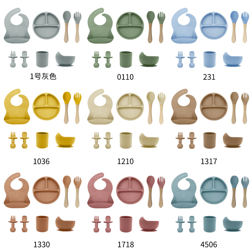 硅胶宝宝餐具套装不锈钢玩具防烫硅胶制品详情6