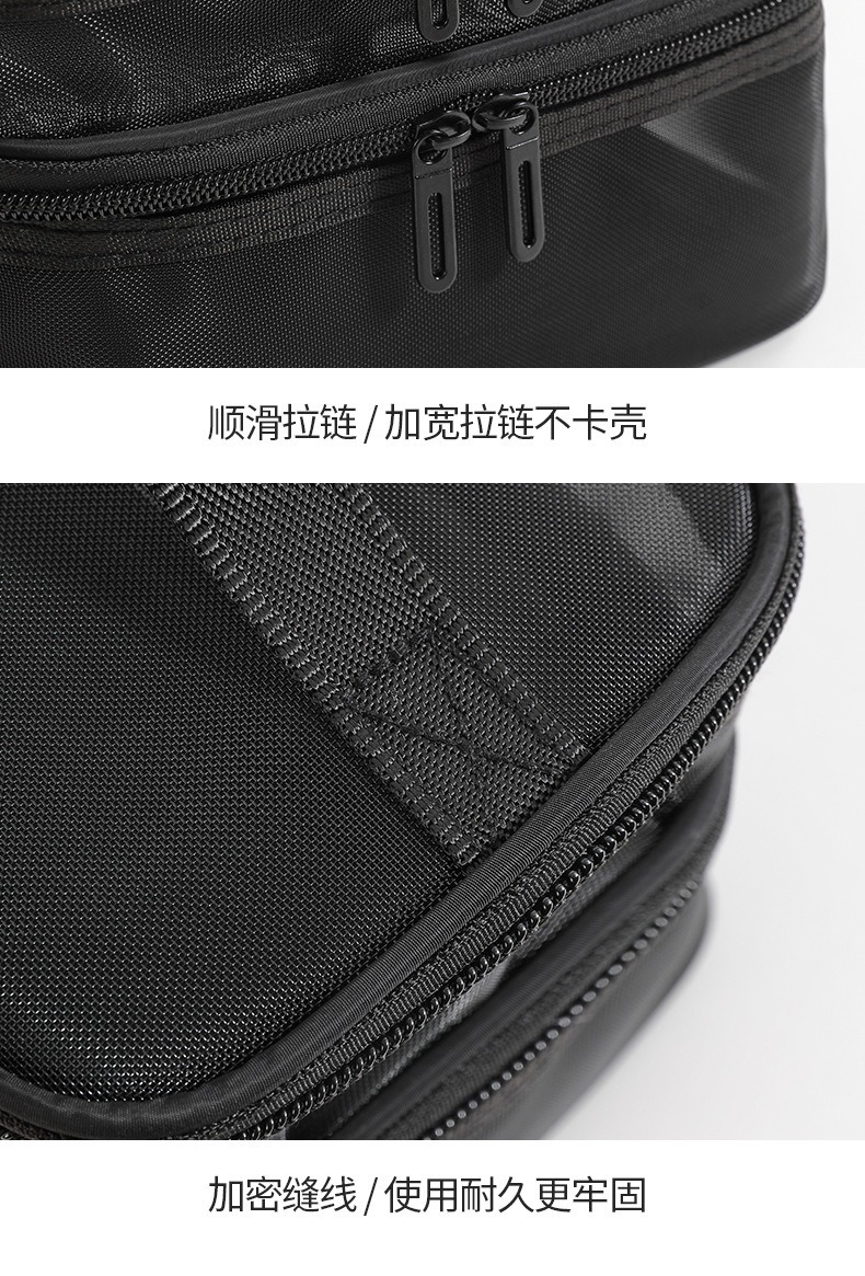 跨境热销尼龙单双层网纱化妆包旅行便携手提洗漱包大容量收纳包详情13