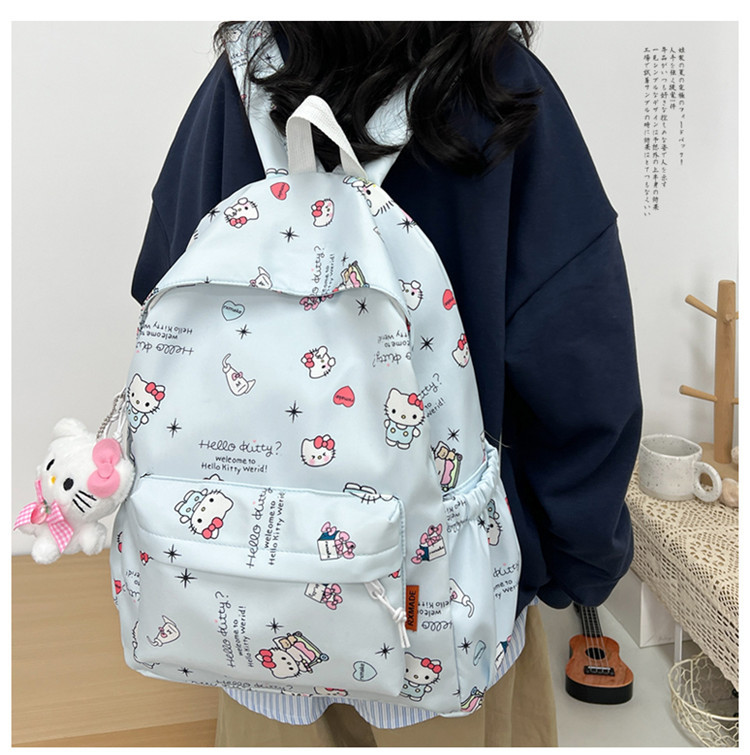 双肩包女时尚休闲简约背包新款韩版大容量初高中大学生书包电脑包详情26