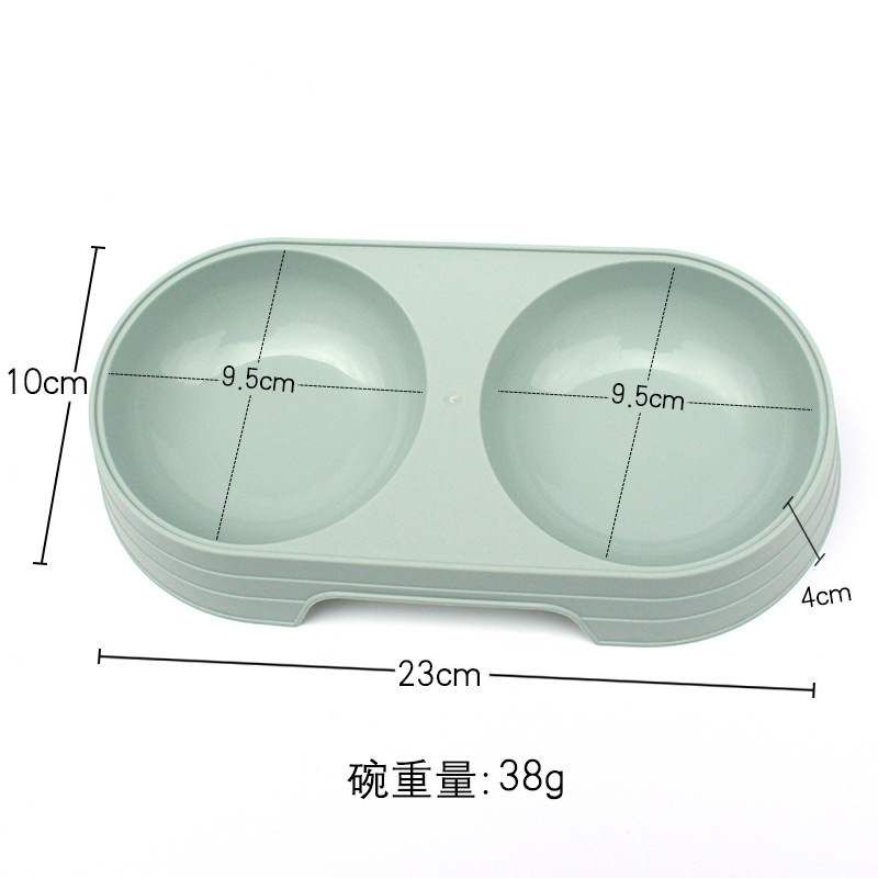 小麦秸秆宠物双碗 狗碗 猫咪狗狗喝水吃饭两用饭盆 宠物用品详情2