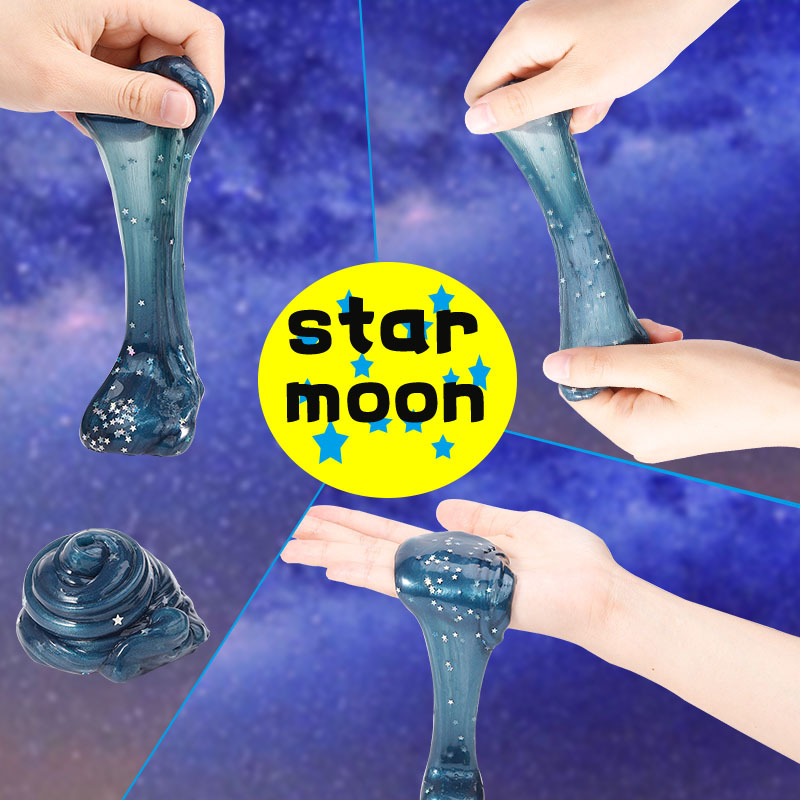 亚马逊爆款 星空水晶泥七彩小罐史莱姆混色起泡胶 slime 厂家批发详情22