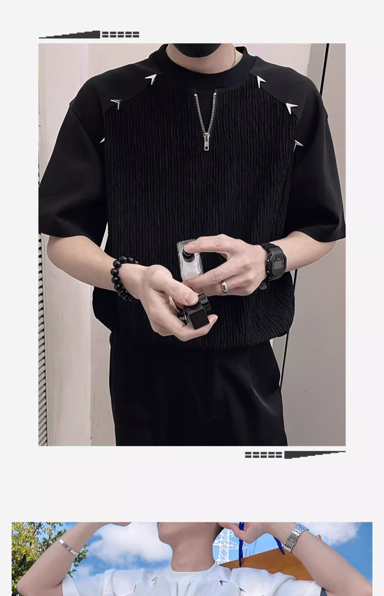 A super factory that customizes niche design T-shirts with texture rivets from Morocco, Tunisia and Rwanda based on your provided samples pic 6