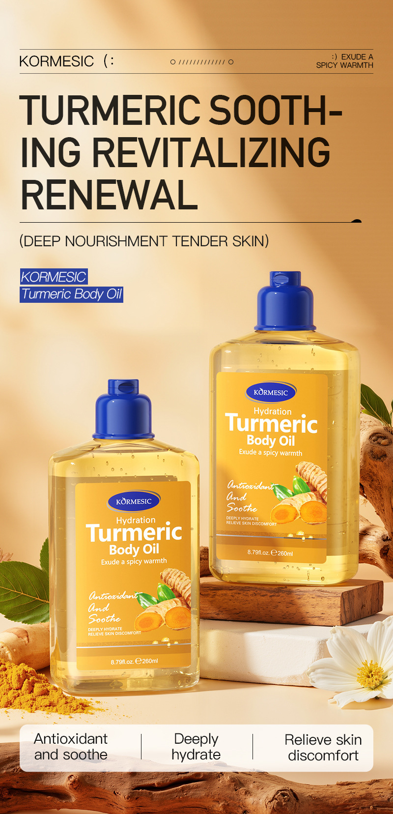 Foreign trade coconut Body oil: Hydrating, moisturizing, anti-dryness, non-sticky, body care pic 41