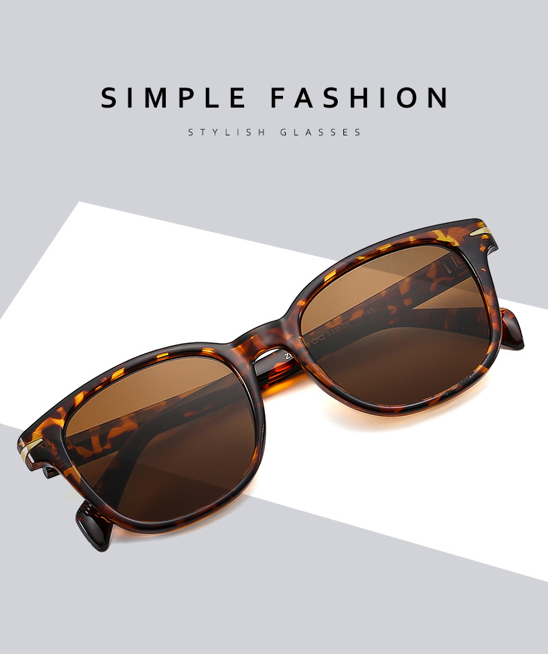 新款韩版太阳镜文艺复古眼镜框黑框近视防蓝光眼镜架椭圆素颜墨镜详情3