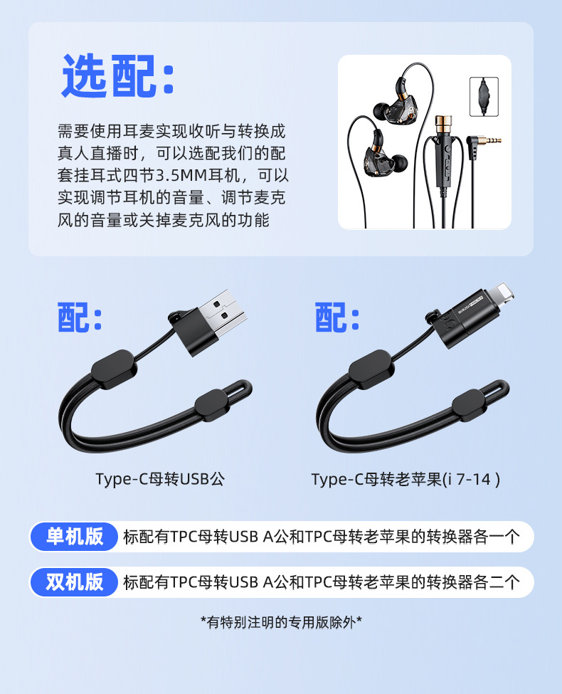 猎狼人第三代数字音频对录线7.1声道网络授课直播游戏回传K歌听歌详情16