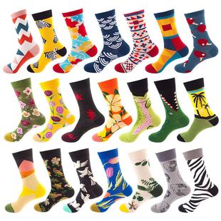 Amazon fruit series cross-border autumn and winter mid-calf avocado, personalized European and American couple long socks, trendy ins socks for women pic 2