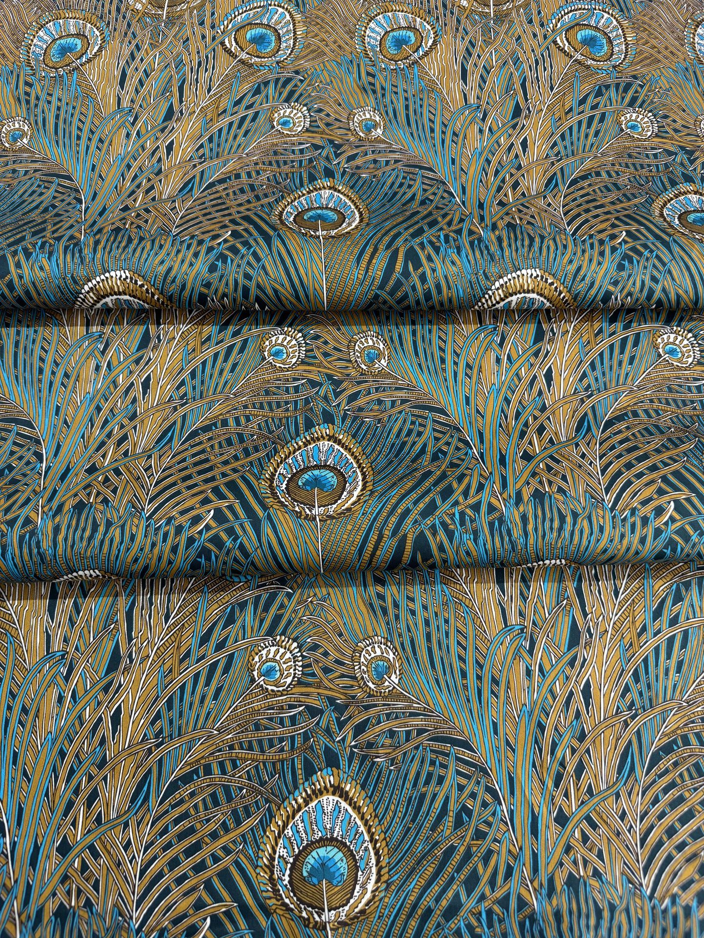 PeacockManorliberty花型天丝棉贡缎秋冬款厚实面料一米价详情5