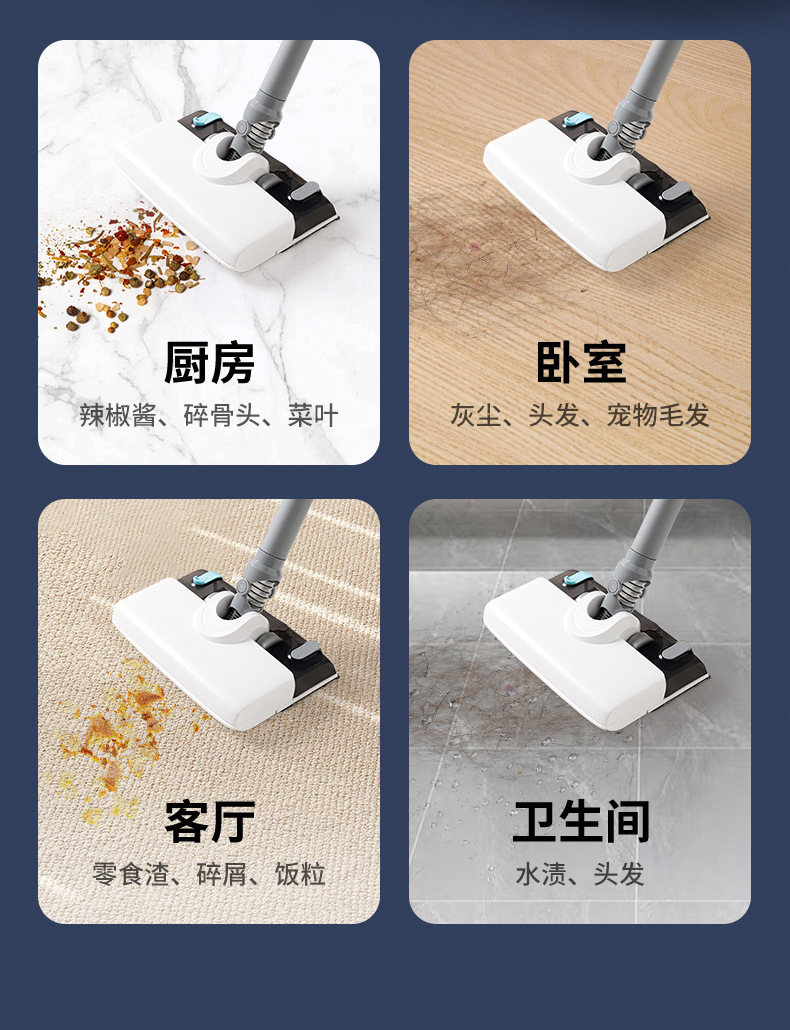 跨境无线吸尘器家用大吸力除螨显尘吸拖一体轻便手持式吸尘拖地机详情6