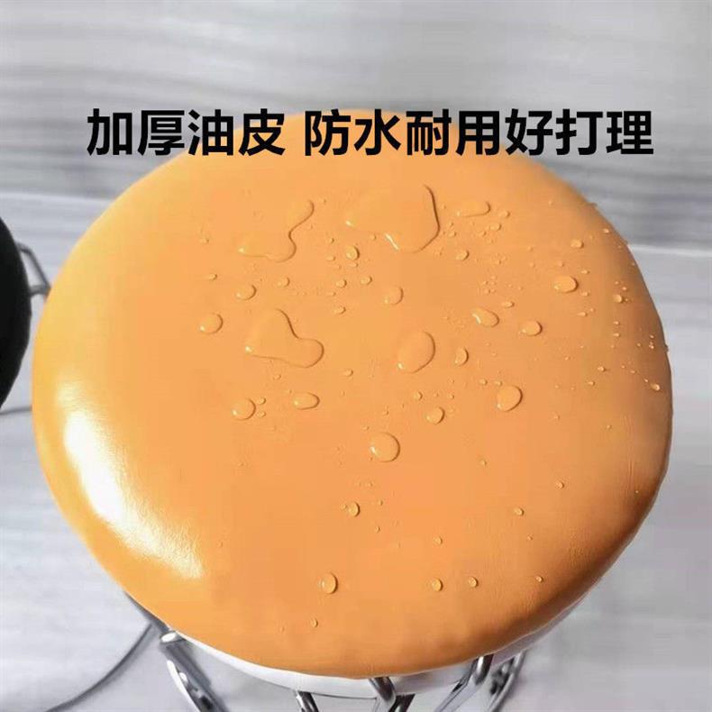 轻奢家用圆凳子简约耐用可叠摞餐桌凳实木加厚钢筋凳详情24