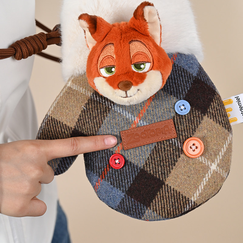 Disney official Zootopia Judy Nick Mickey Star Dream crossbody Bag Plush doll bag for autumn and winter pic 14