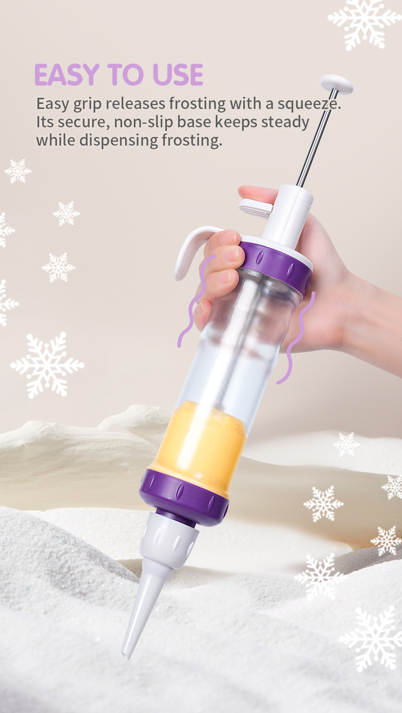 Amazon Home wholesale cookie gun, ABS multi-functional piping machine, baking set, and various styles of cream gun pic 2