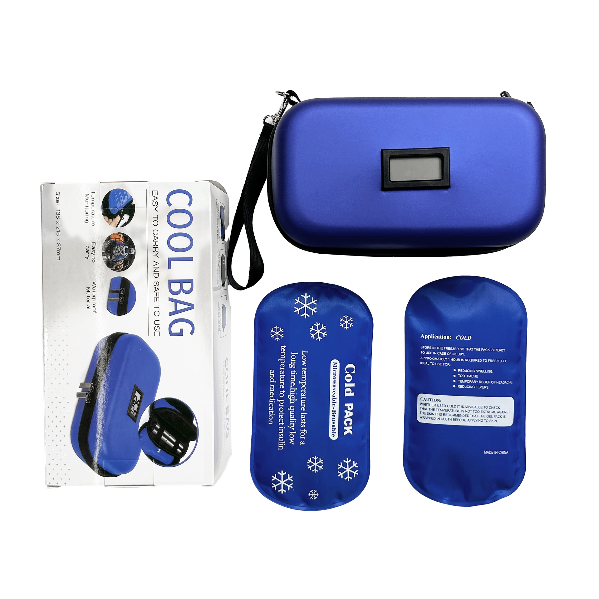 Cross-border export insulin refrigerated packs, portable ice packs, first aid kits, mini ice packs, outdoor insulated packs pic 3