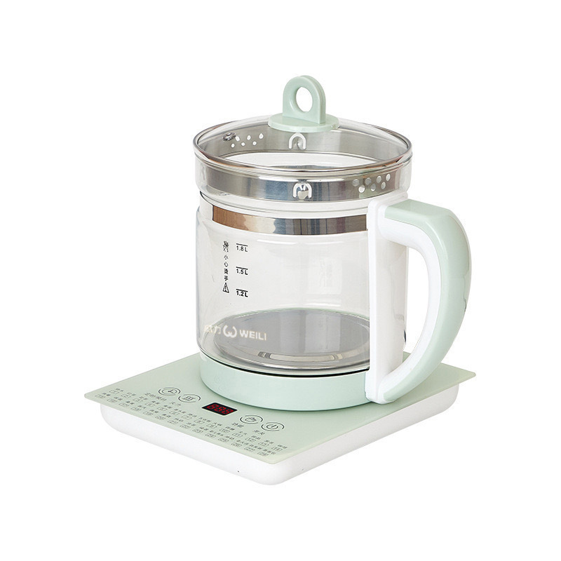 Power Health Care kettle, liquid heater, tea brewing and decoction kettle, glass high-temperature resistant flower tea boiling, split type hot water kettle pic 3