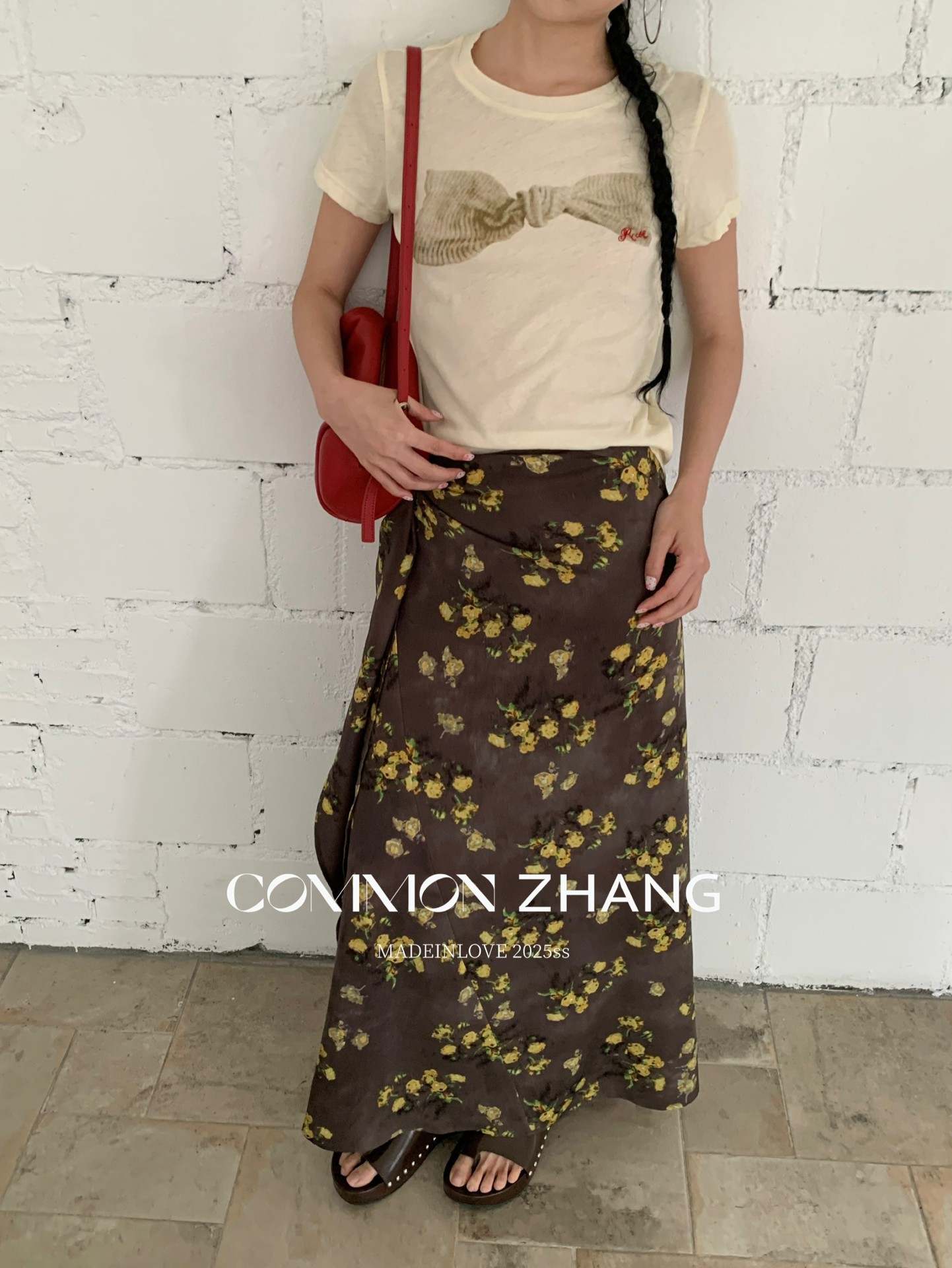 CZ ZHANG Summer Korean Style laid-back Casual Versatile Bow Print Letter Embroidery short-sleeved T-shirt B20639 pic 19