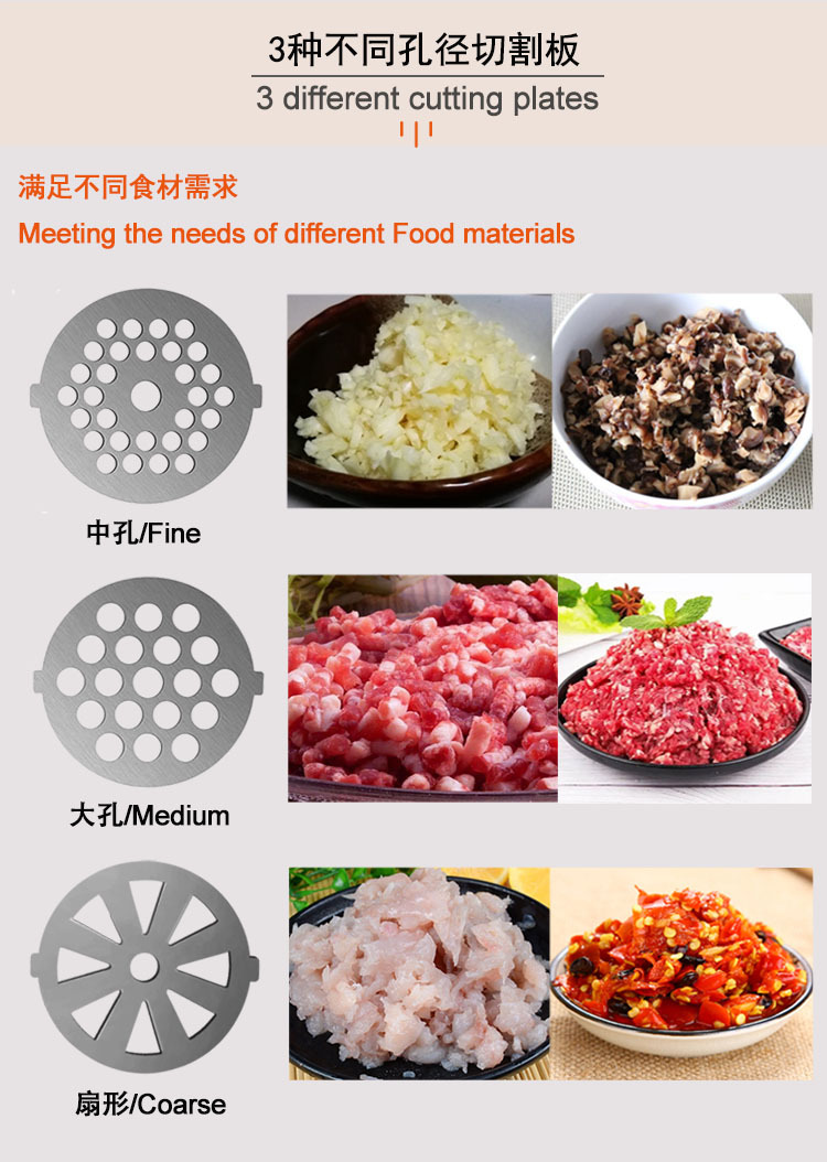 跨境热卖中亚220V欧规二合一绞肉机家用电动肉碎肉泥机搅拌碎肉机详情10