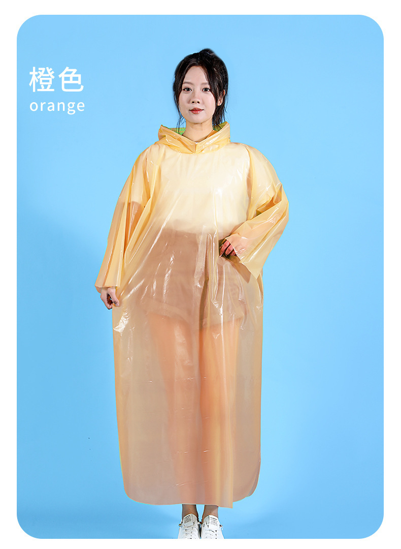 Thickened and lengthened disposable raincoat, explosion-proof rain travel one-piece raincoat, portable card, adult hiking and rafting raincoat pic 19
