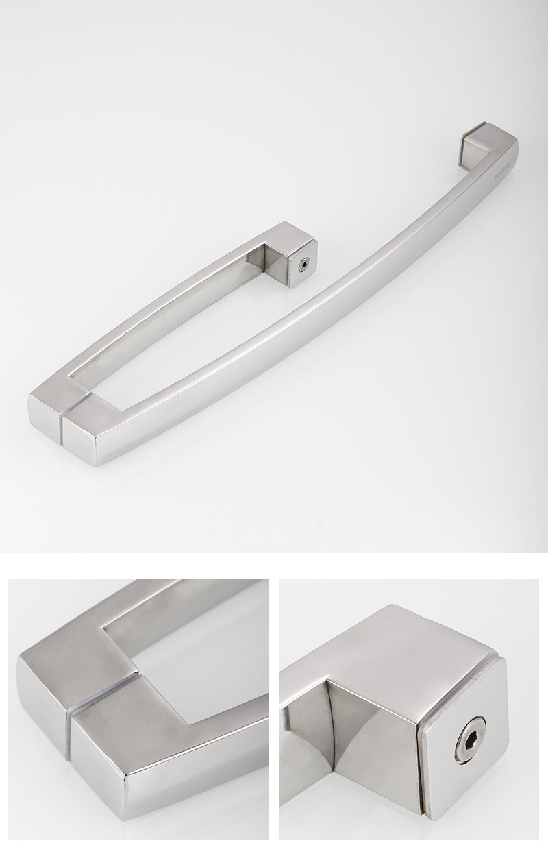 厂家304淋浴房拉手 酒店浴室玻璃门把手 大门推拉门不锈钢拉手详情39