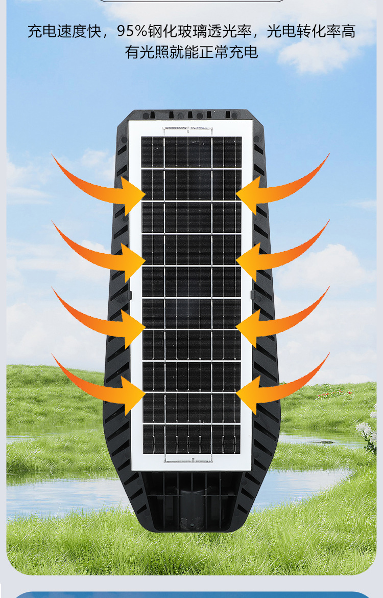 Solar lamps, outdoor lighting, garden lamps, solar wall lamps, LED solar human body sensor, large street lamps for garages pic 7