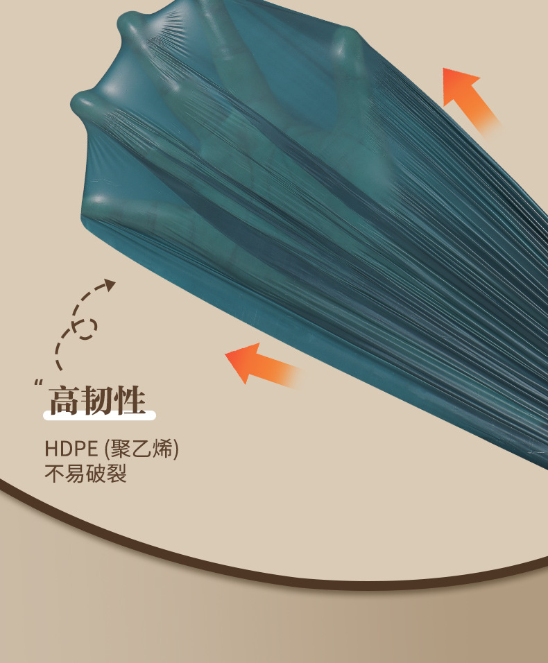 免撕抽绳垃圾袋家用加厚手提式大号厨房用塑料袋办公室用清洁袋详情6