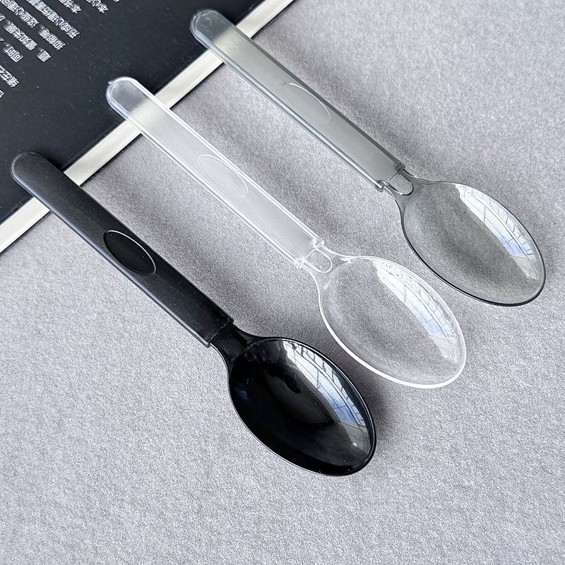 一次性勺子独立包装外卖专用拌饭美式勺塑料勺奶茶摆摊一件起批详情4