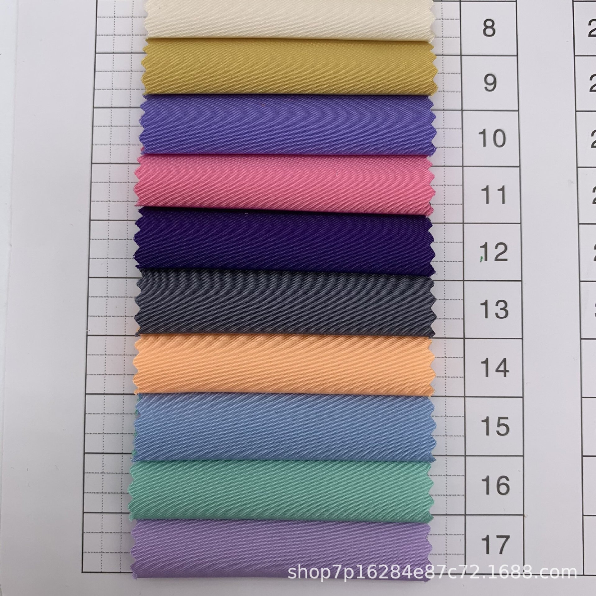 涤纶绒感春亚纺防水面料棉服外套羽绒服帽子箱包帽子手套布料热销详情7