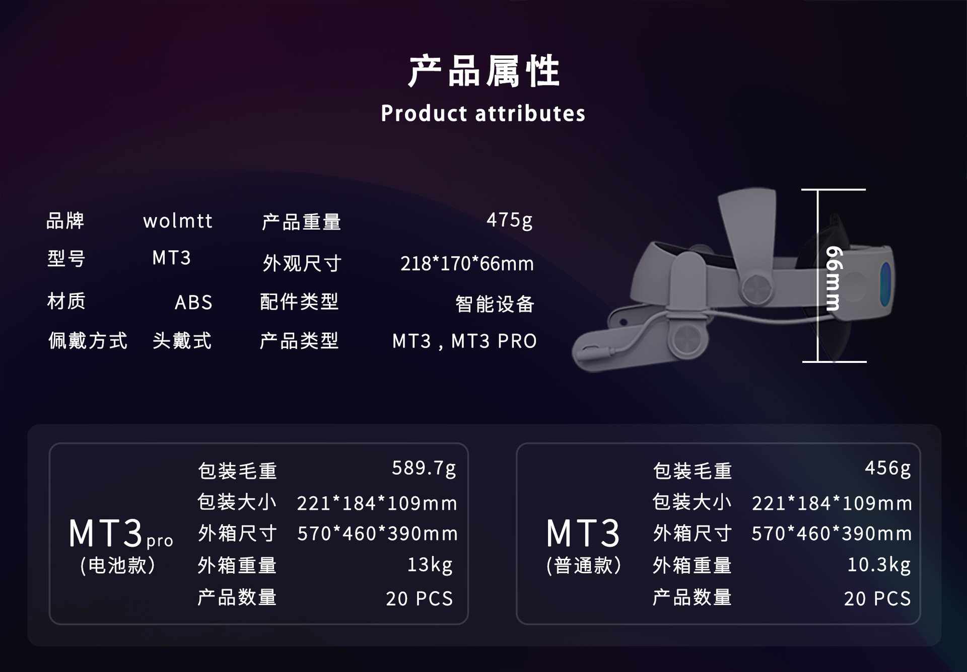 新款quest3s充电头戴VR配件替换调节10000mAh续航Meta quest3头戴详情8