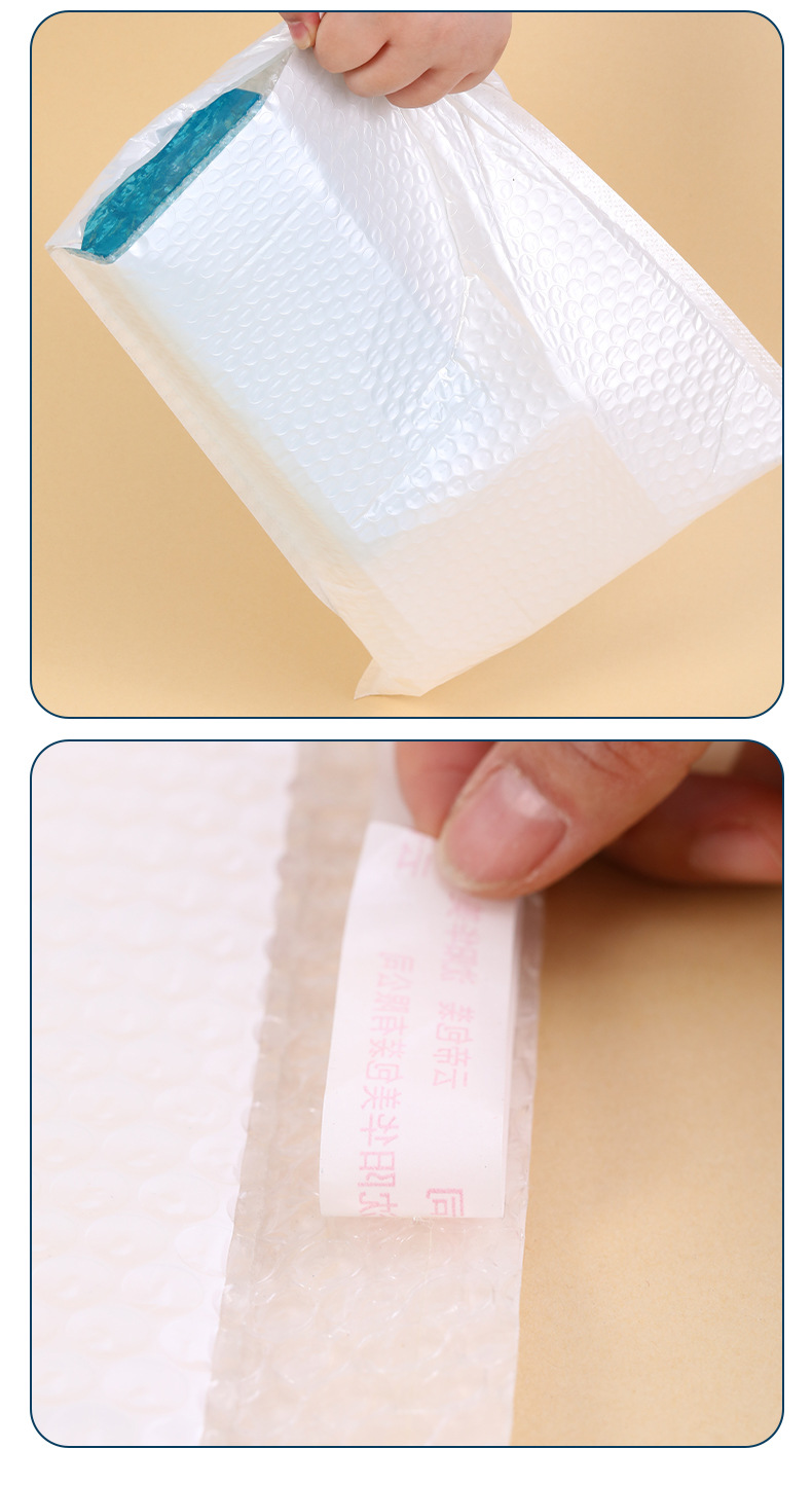 Composite pearlescent film bubble bags, white packaging express bags, thickened foam bags, envelope bags, shockproof bubble bags wholesale pic 22
