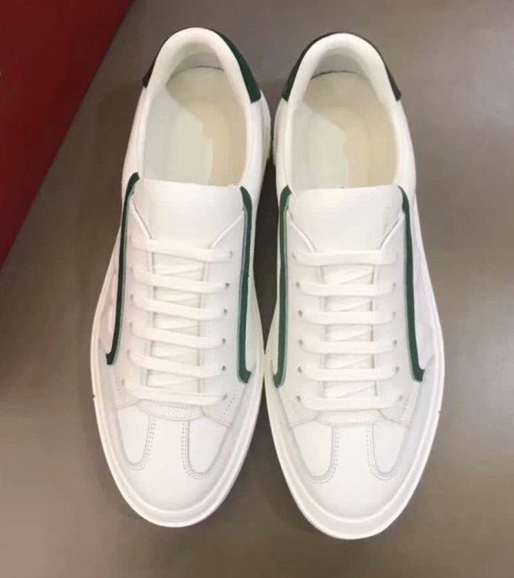 真皮男板鞋欧洲站拼色系带小白鞋平底牛皮防臭黑色时尚休闲单鞋潮详情9