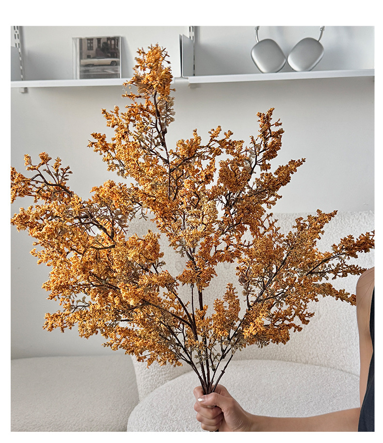 雾凇仿真绿植假花束摆件侘寂风客厅餐桌插花干花花艺装饰摄影道具详情10