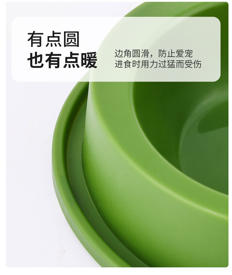 跨境新糖果色大号卡通青蛙宠物双碗不锈钢狗碗宠物用品猫狗防滑碗详情9