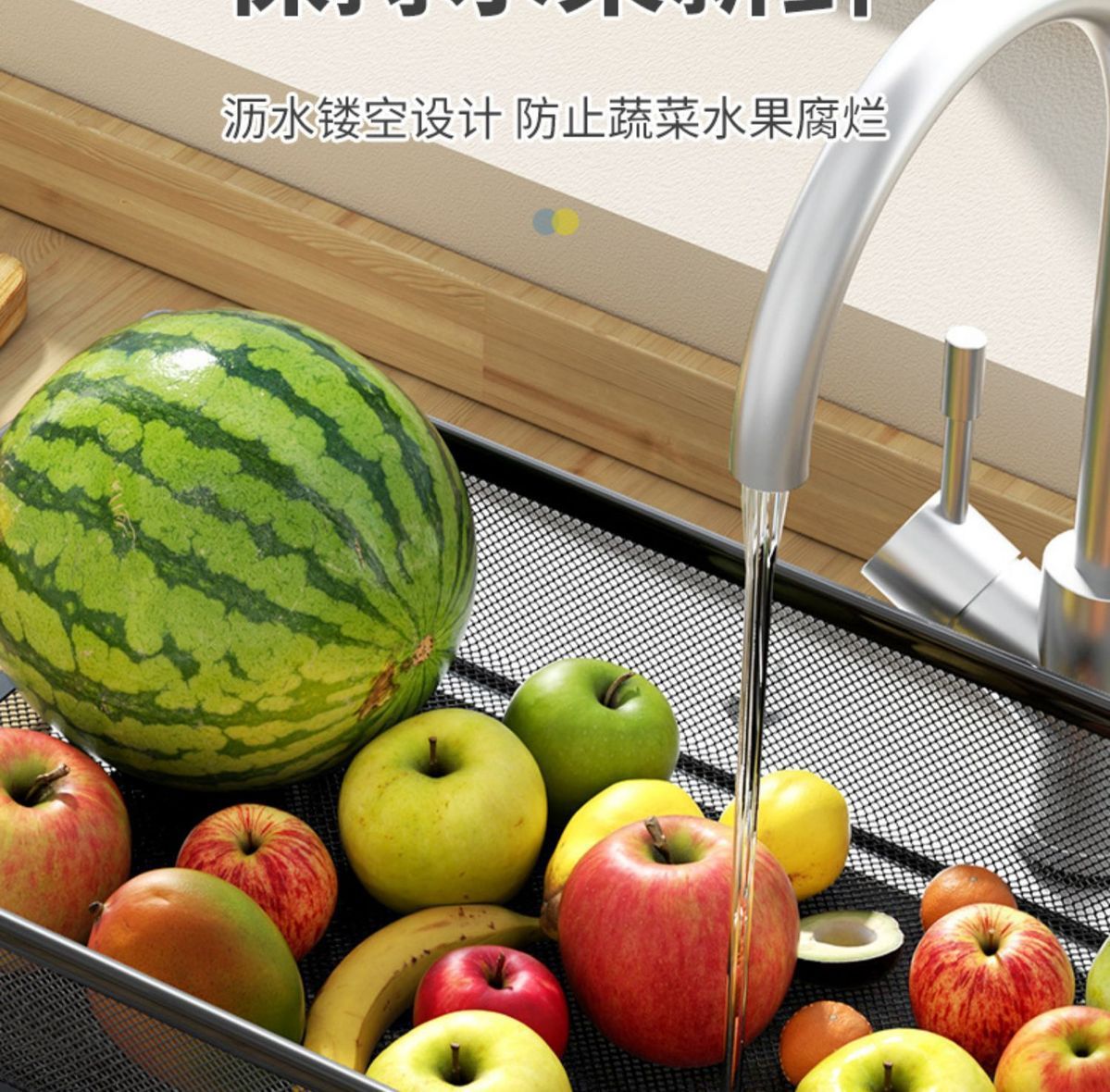 家用置物架厨房客厅卫生间杂物收纳架落地多层可移动小推车果蔬架详情8