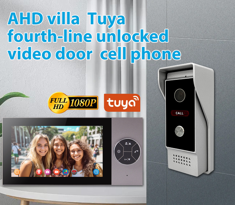 TUYA Video doorbell, WIFI motion detection access control system, remote unlocking, high-definition video doorbell, smart TUYA, wholesale for foreign trade pic 1
