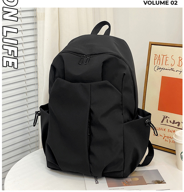 跨境新款双肩包大容量男女学生书包简约休闲短途出差商务电脑包详情26