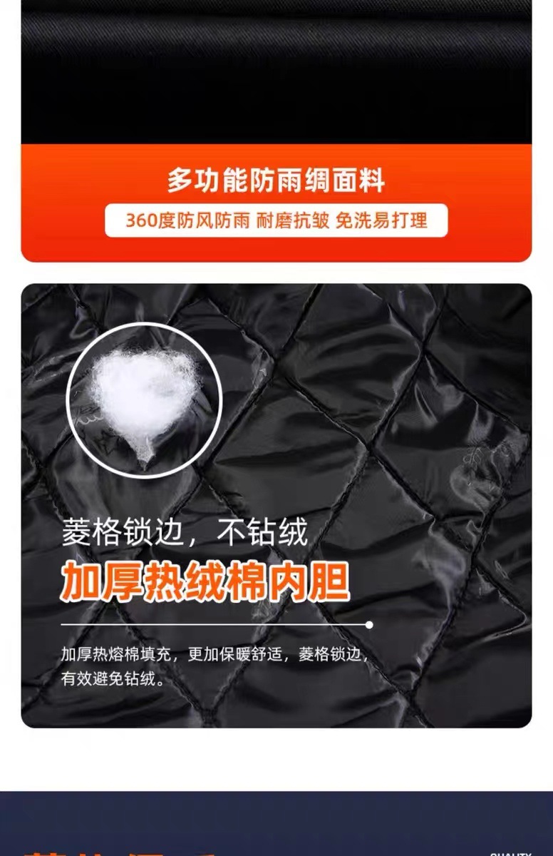 保安大衣男秋冬季加厚防寒服棉服多功能棉袄女制服保安工作服冬装详情4