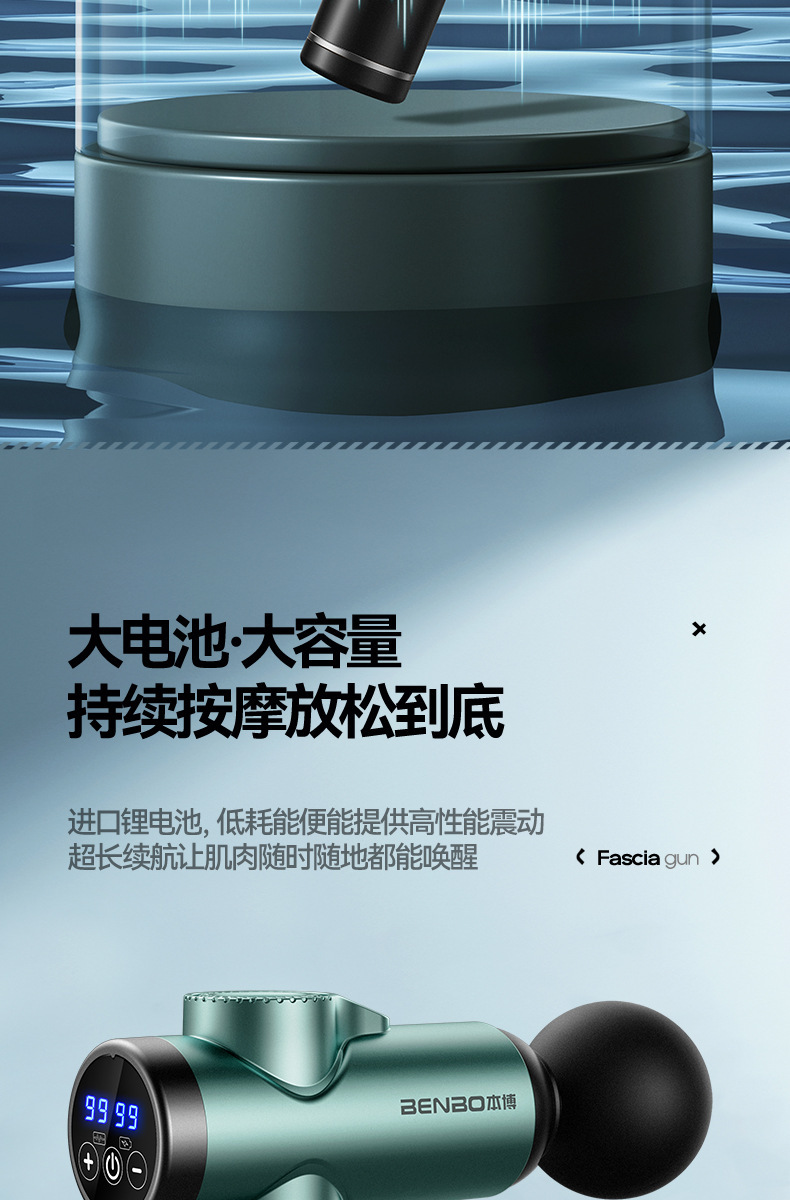 本博筋膜枪充电款多功能按摩枪颈膜枪肌肉按摩器电动专业放松跨境详情24