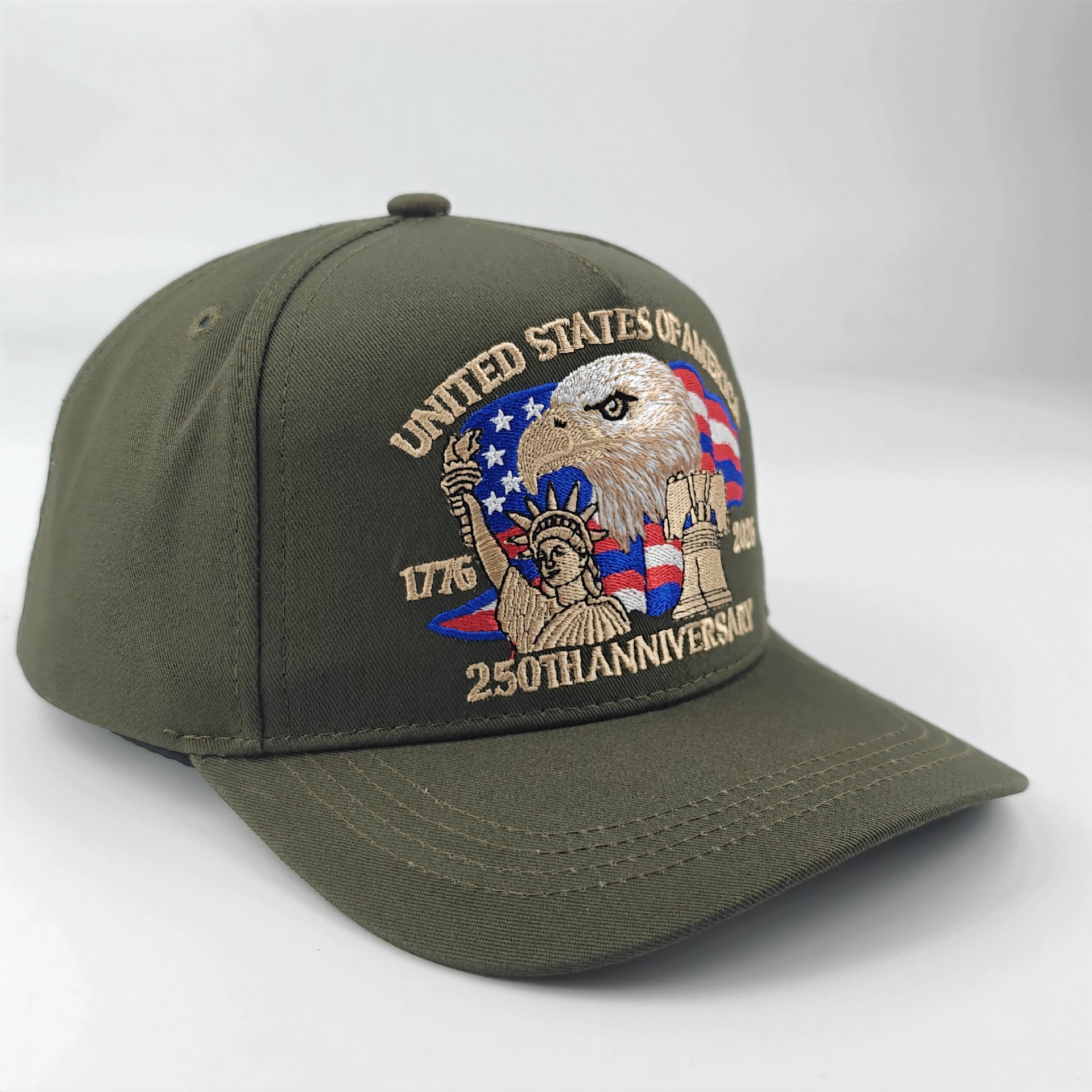 New in-stock American 250th anniversary commemorative baseball cap, three-dimensional embroidered commemorative cap, cross-border headband baseball cap pic 21