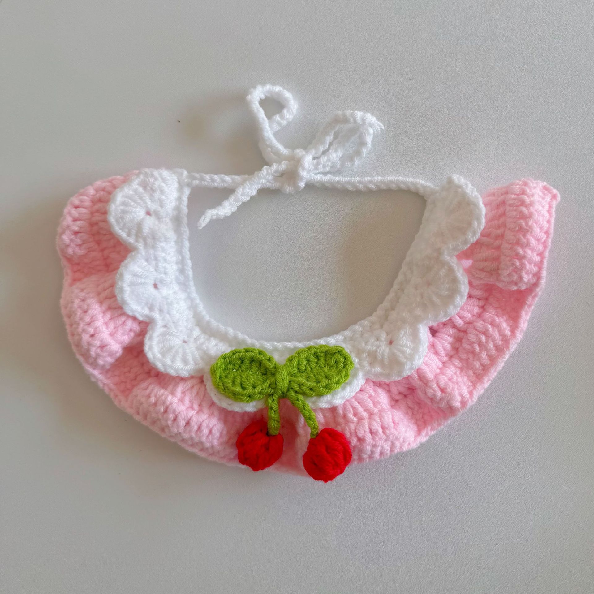Pet hand-woven necklaces, cute cat knitted necklaces, kitten neck rings, small dog neck decorations pic 4