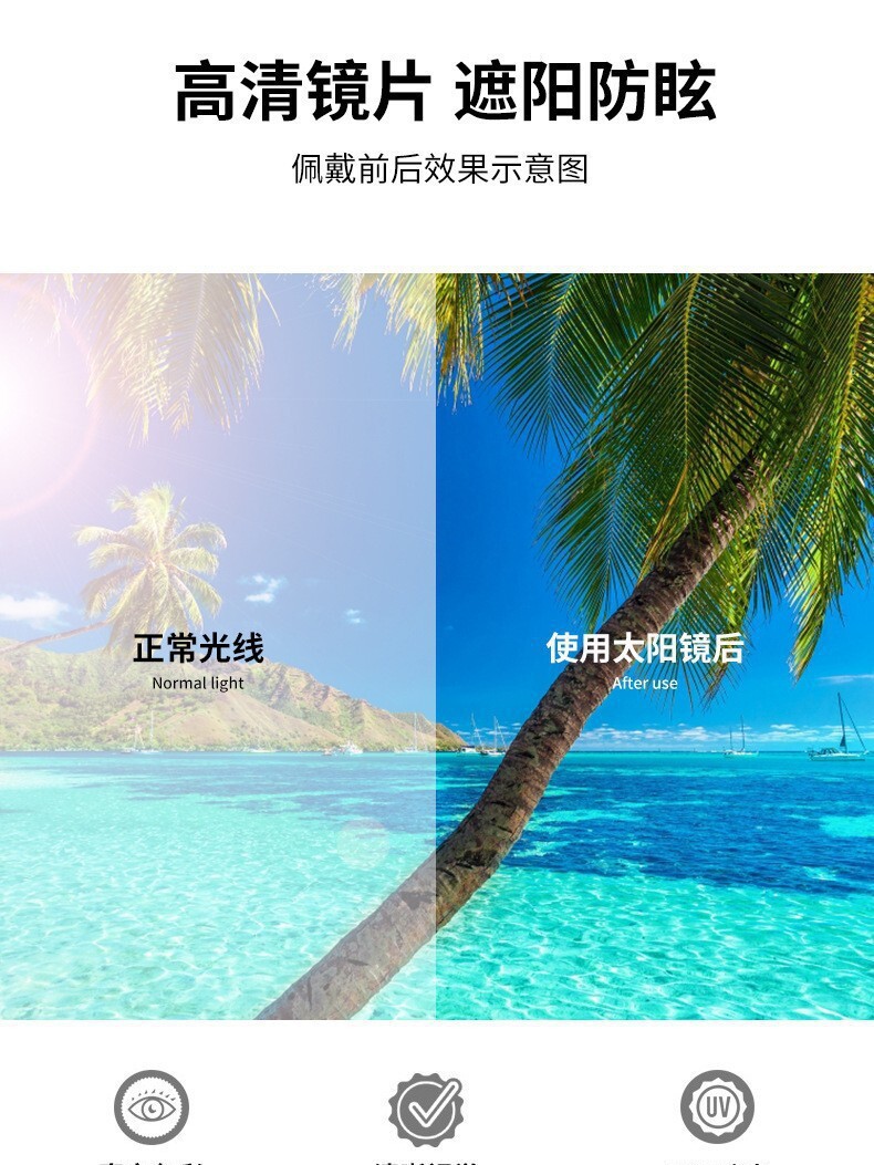 新款辣妹街拍金属猫眼墨镜凹造型美式复古太阳眼镜女防紫外线墨镜详情7