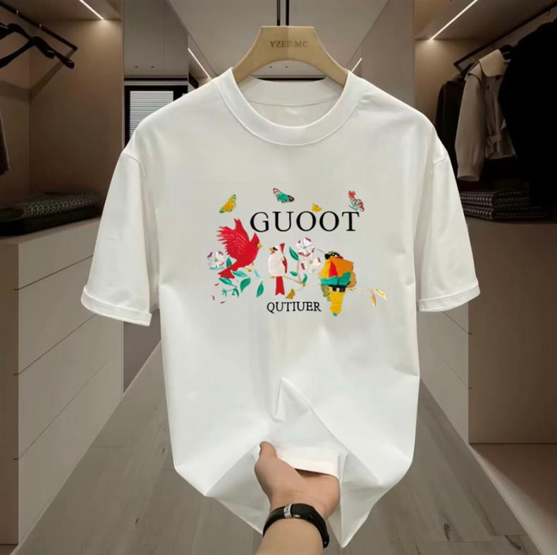 跨境夏季新款男士短袖t恤国潮圆领修身潮流休闲百搭速干运动上衣详情24