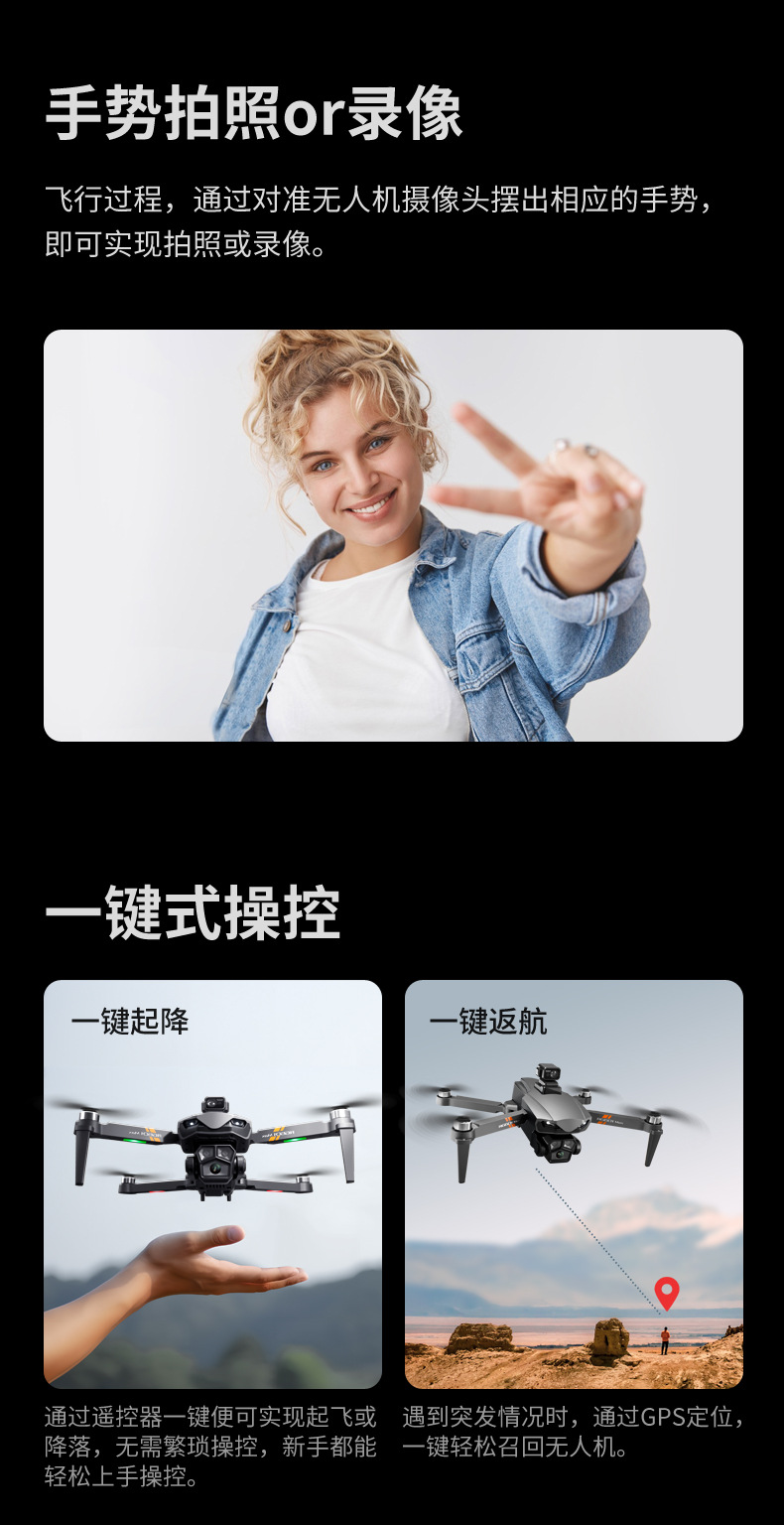 Cross-border RG601MAX high-definition 1080P aerial photography obstacle avoidance drone GPS return brushless four-axis remote control aircraft pic 16